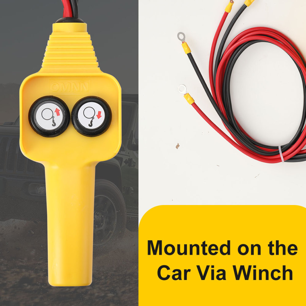 Winch Control Handle Winch Wired Controller Hand Control Assembly Push Button