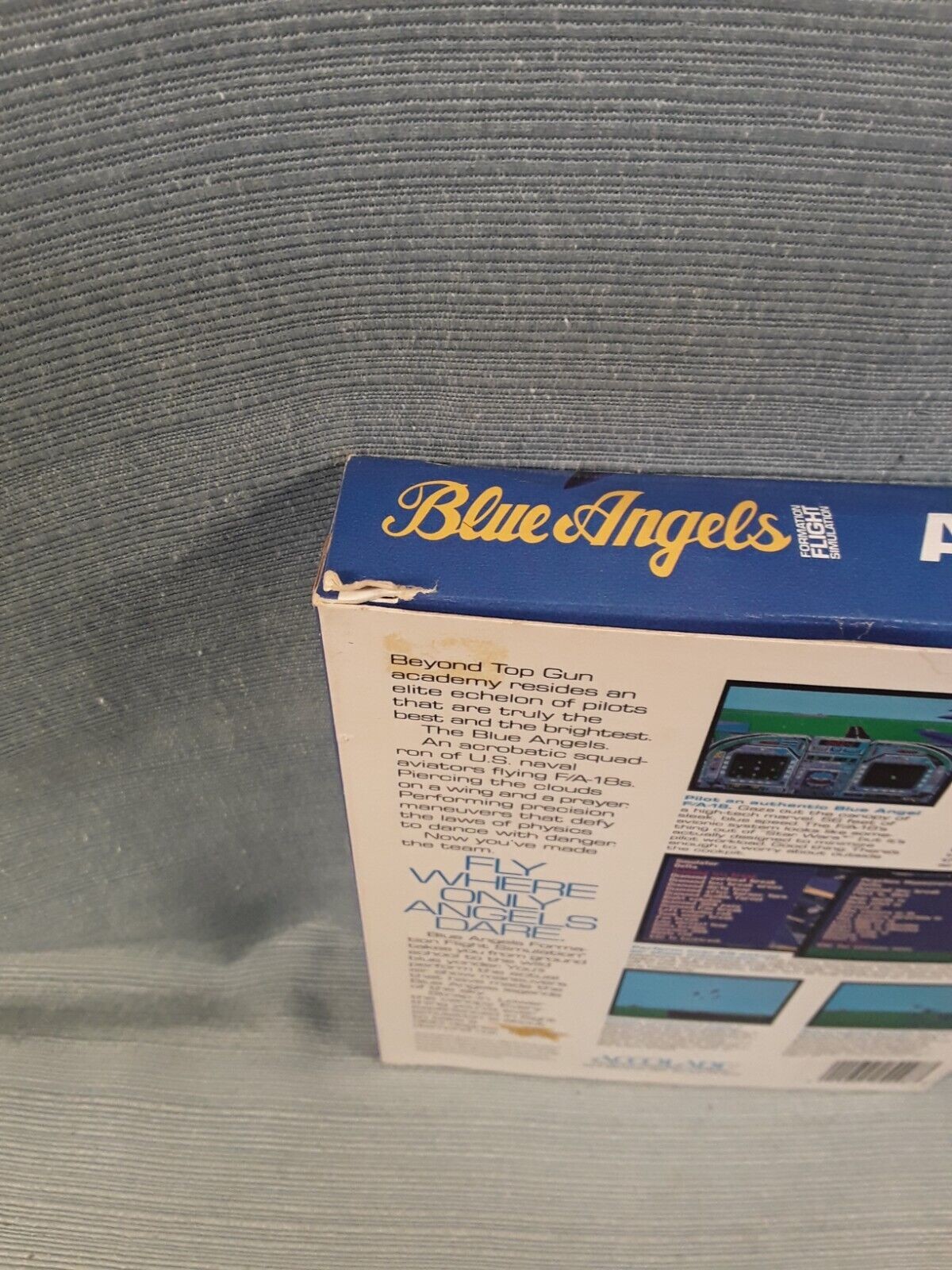 1989 Accolade Blue Angels Formation Flight Simulation IBM PC Floppy - Complete