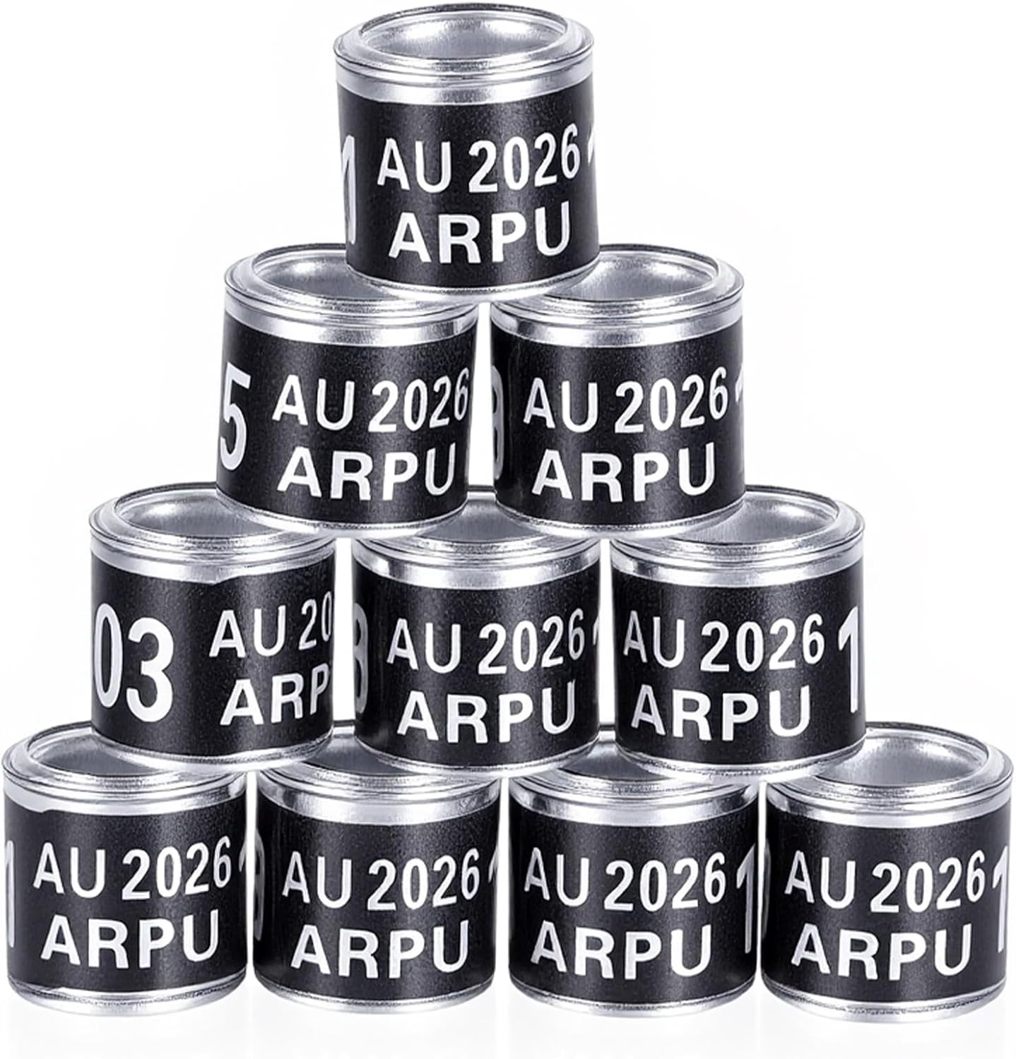 100Pcs Aluminium Pigeon Leg Rings Dove Leg Rings Identify Pigeon Bands with 2026