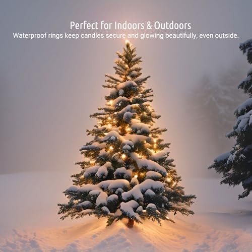 30 LED Candles with Batteries and Timer, 30 Pack | Warm White | Cordless