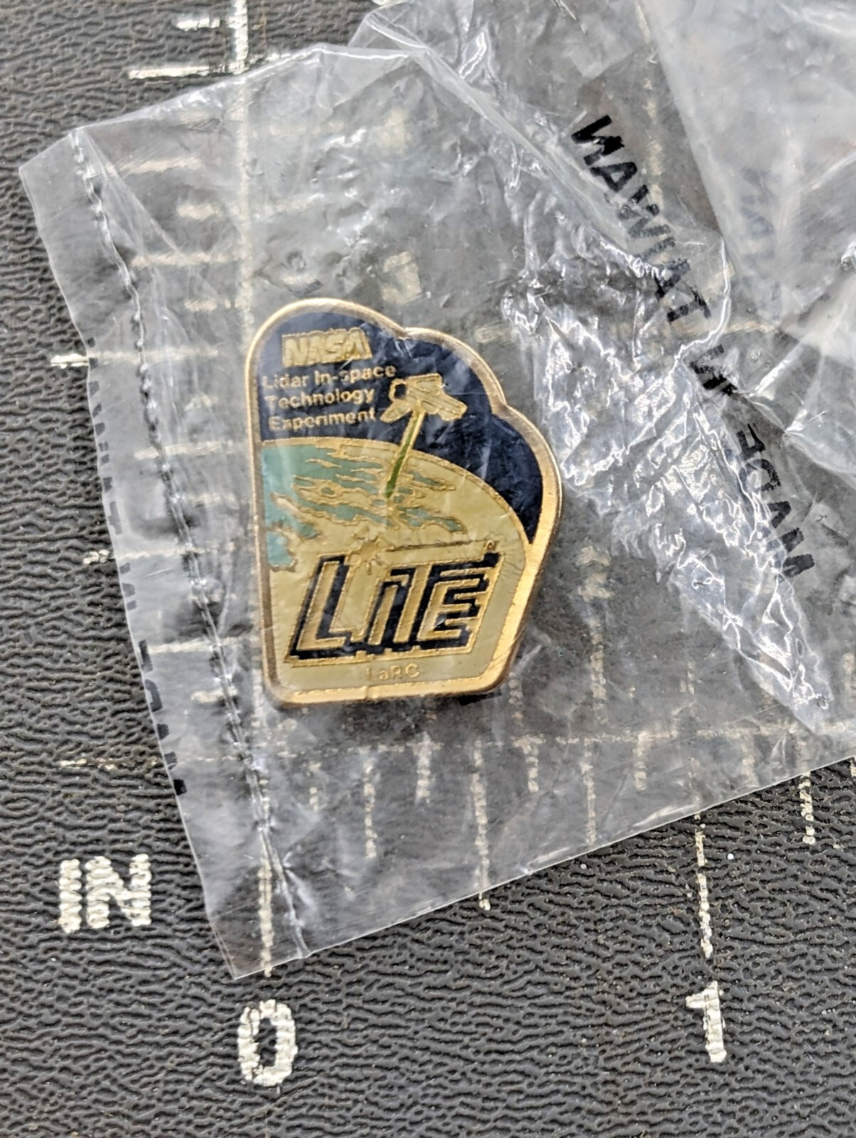 NASA LITE Lidar In Space Technology Experiment LaRC Space Program Pin Satellite