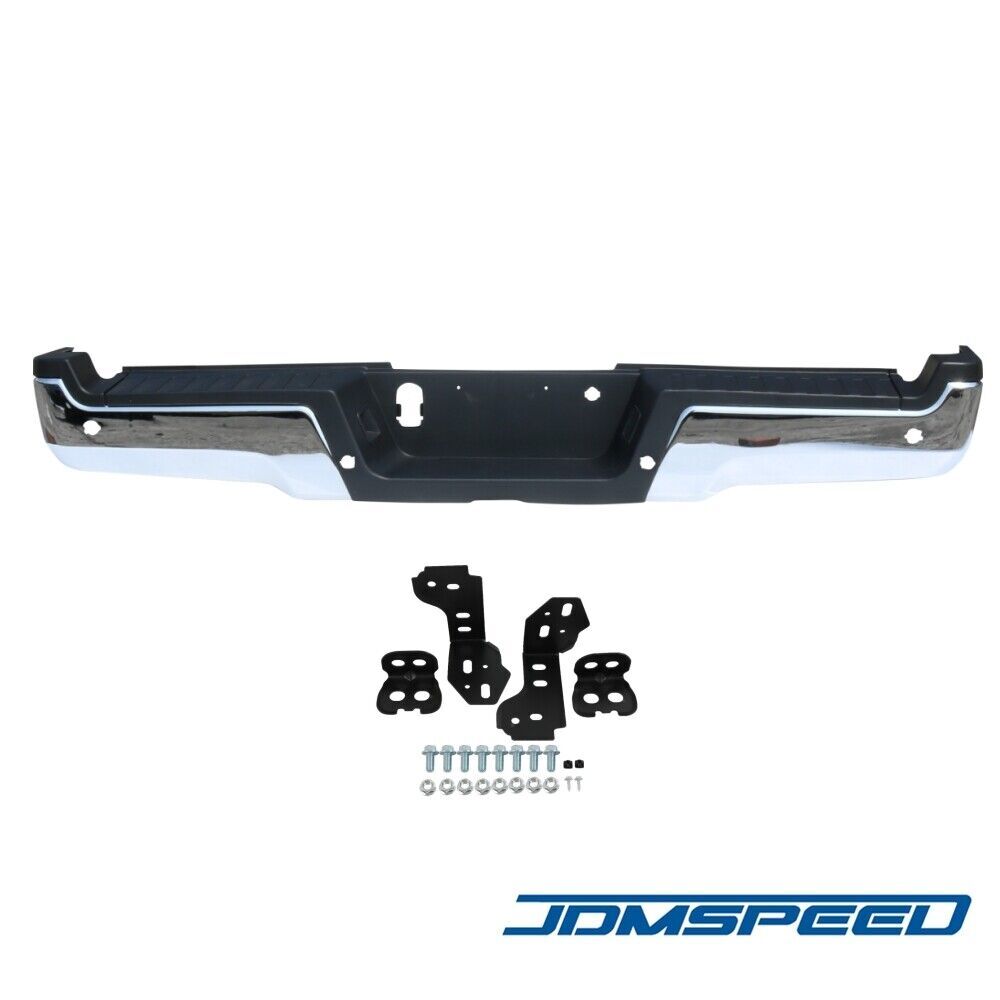 Chrome Rear Bumper Assembly Fits 2017-2022 Ford F-250 F-350 F-450 w/ Park