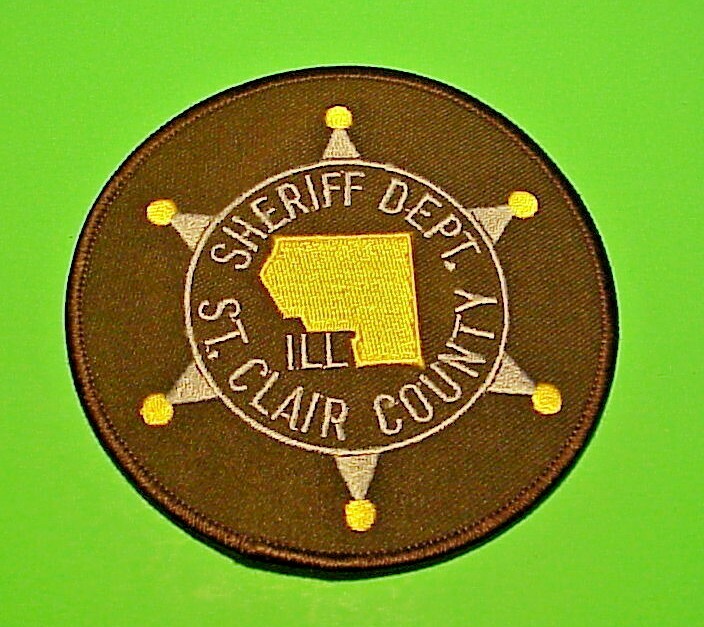 ST. CLAIR COUNTY ILLINOIS  IL SHERIFF  4"  POLICE PATCH  FREE SHIPPING!!!