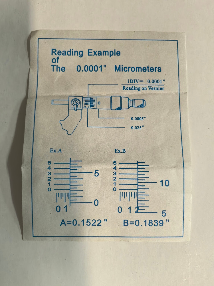 mhc, Outside Micrometer, 2-3"x0.0001", 600-C013