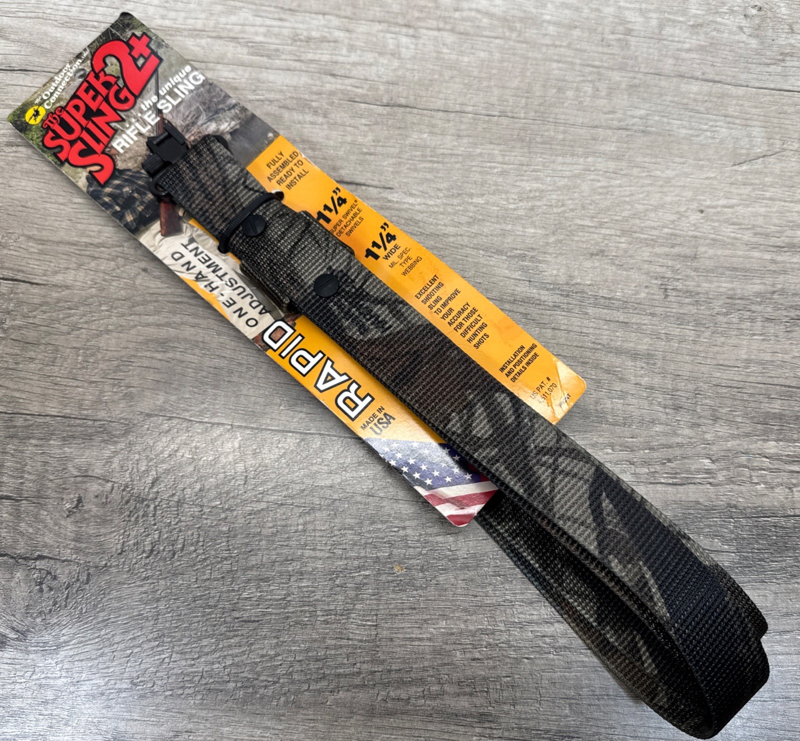 VTG Super Sling 2 Realtree Hardwoods Camo Nylon Rifle Sling 1.25" w/ Swivels NEW
