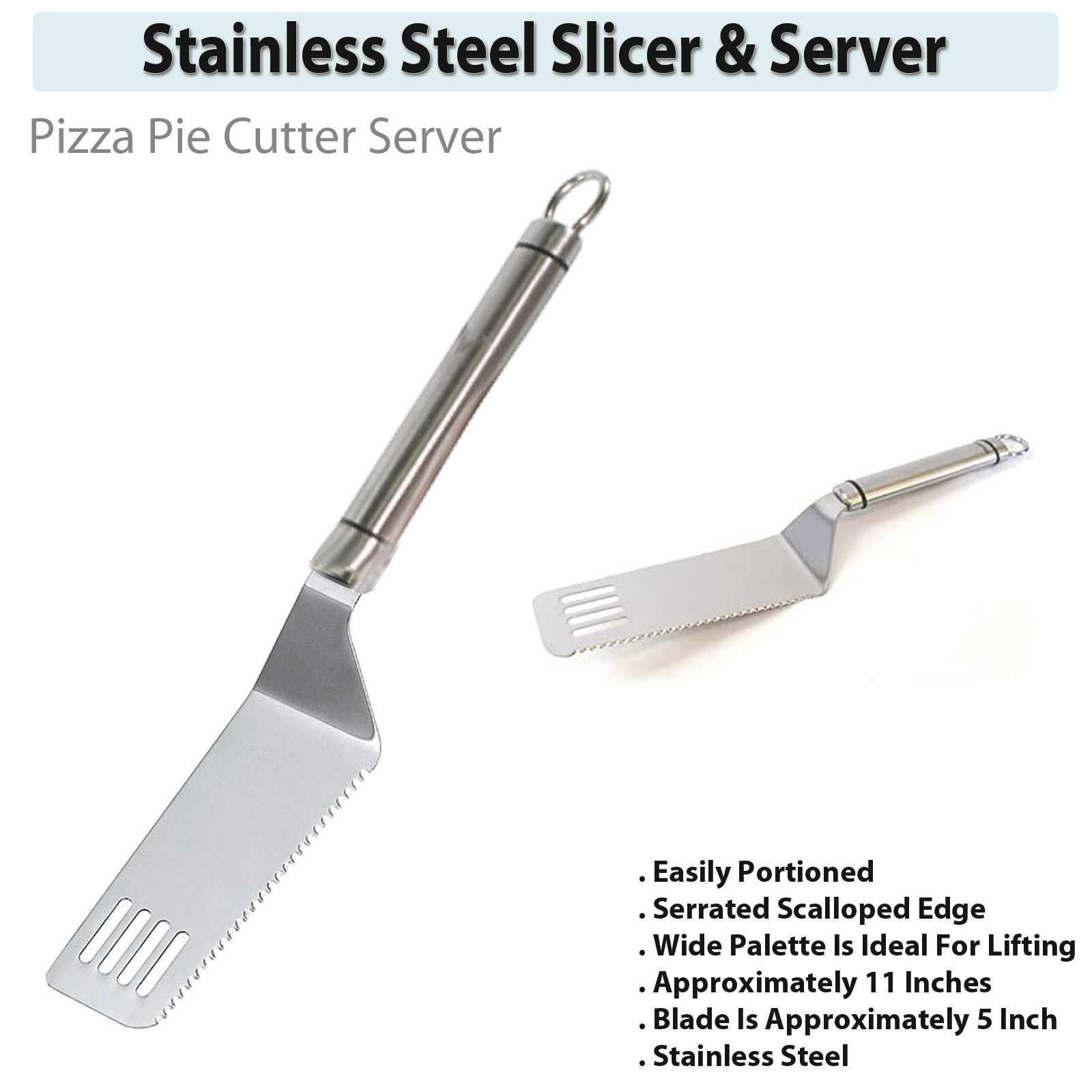 Stainless Steel Slicer & Server