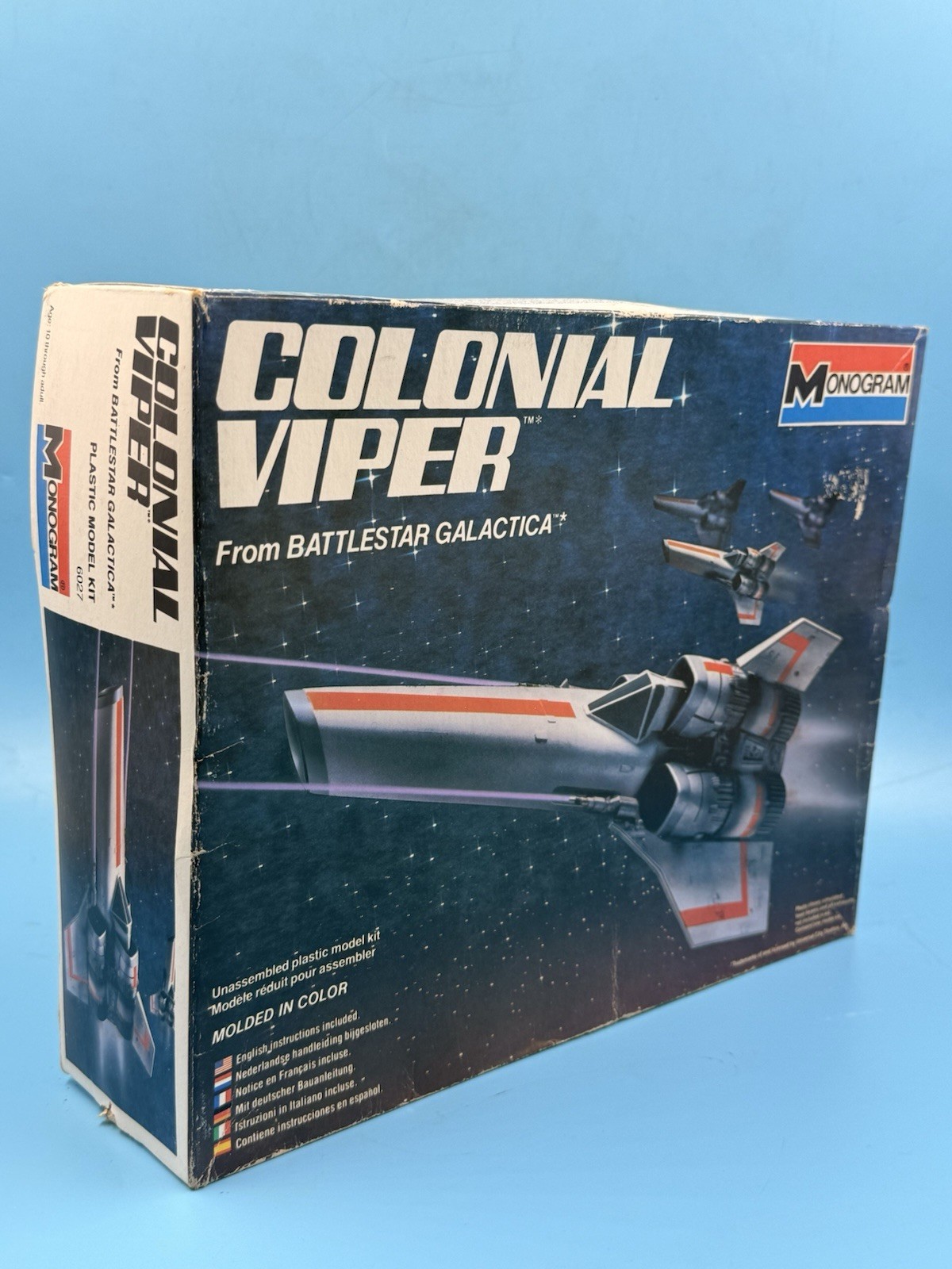 MONOGRAM BATTLESTAR GALACTICA COLONIAL VIPER MODEL KIT BOXED 1978 6027