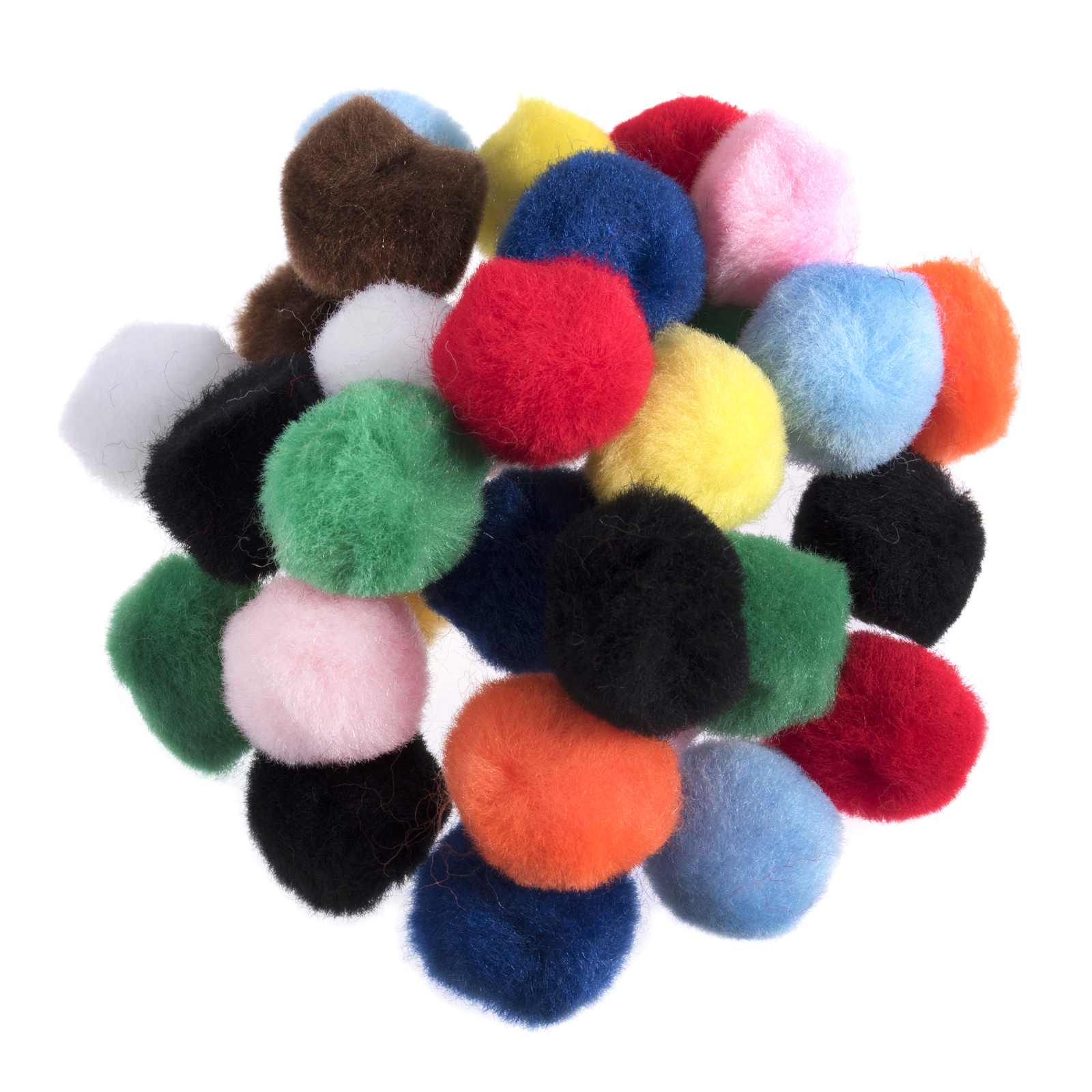 Trimits Pom Poms 2.5cm Mixed - Pack of 100