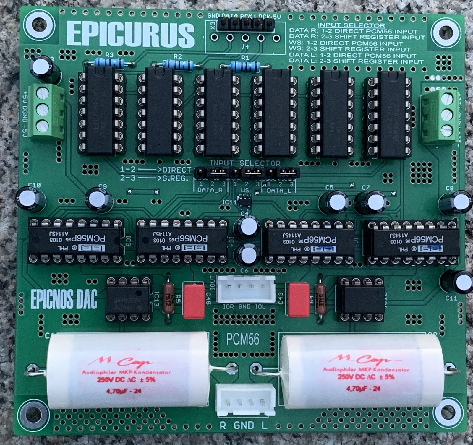 PCM56 NOS DAC PCB without DAC ICs (SMD Components Populated)