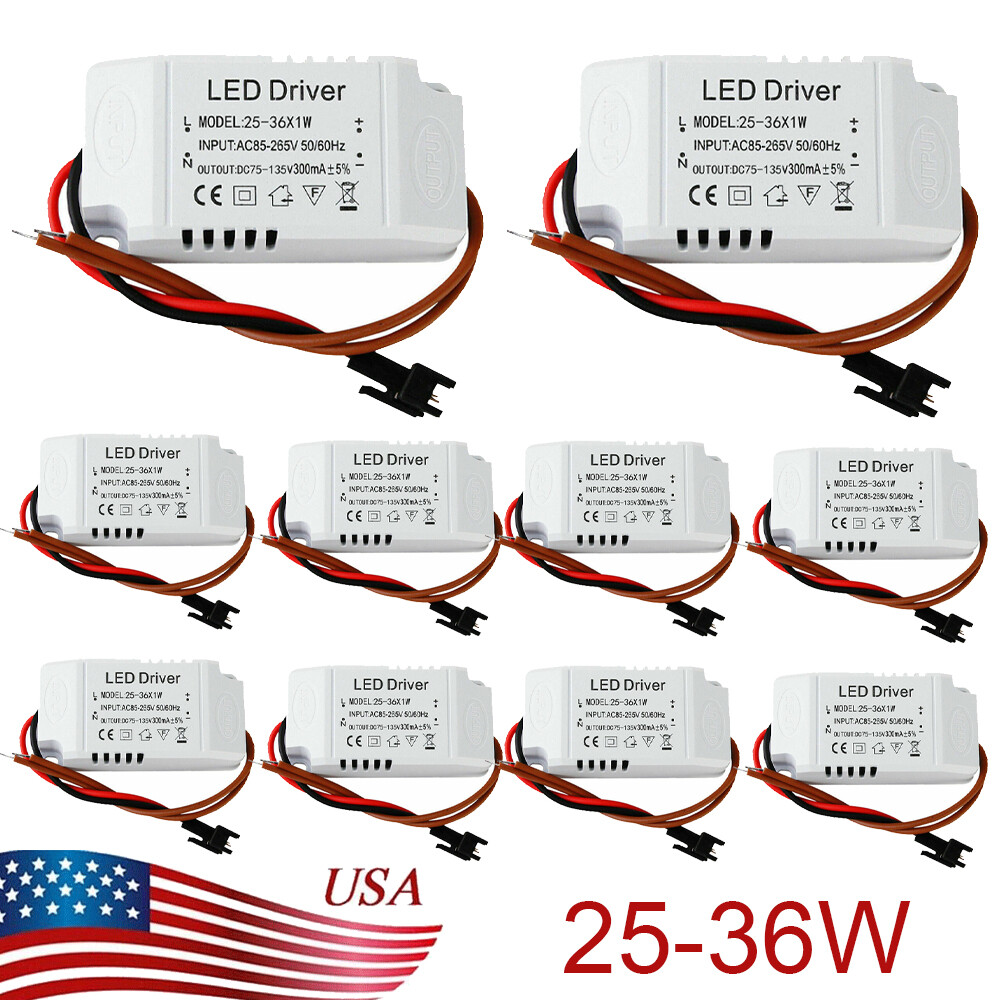 10PCS Led Driver Transformer 135V  Power Supply DC 36W 300 mA