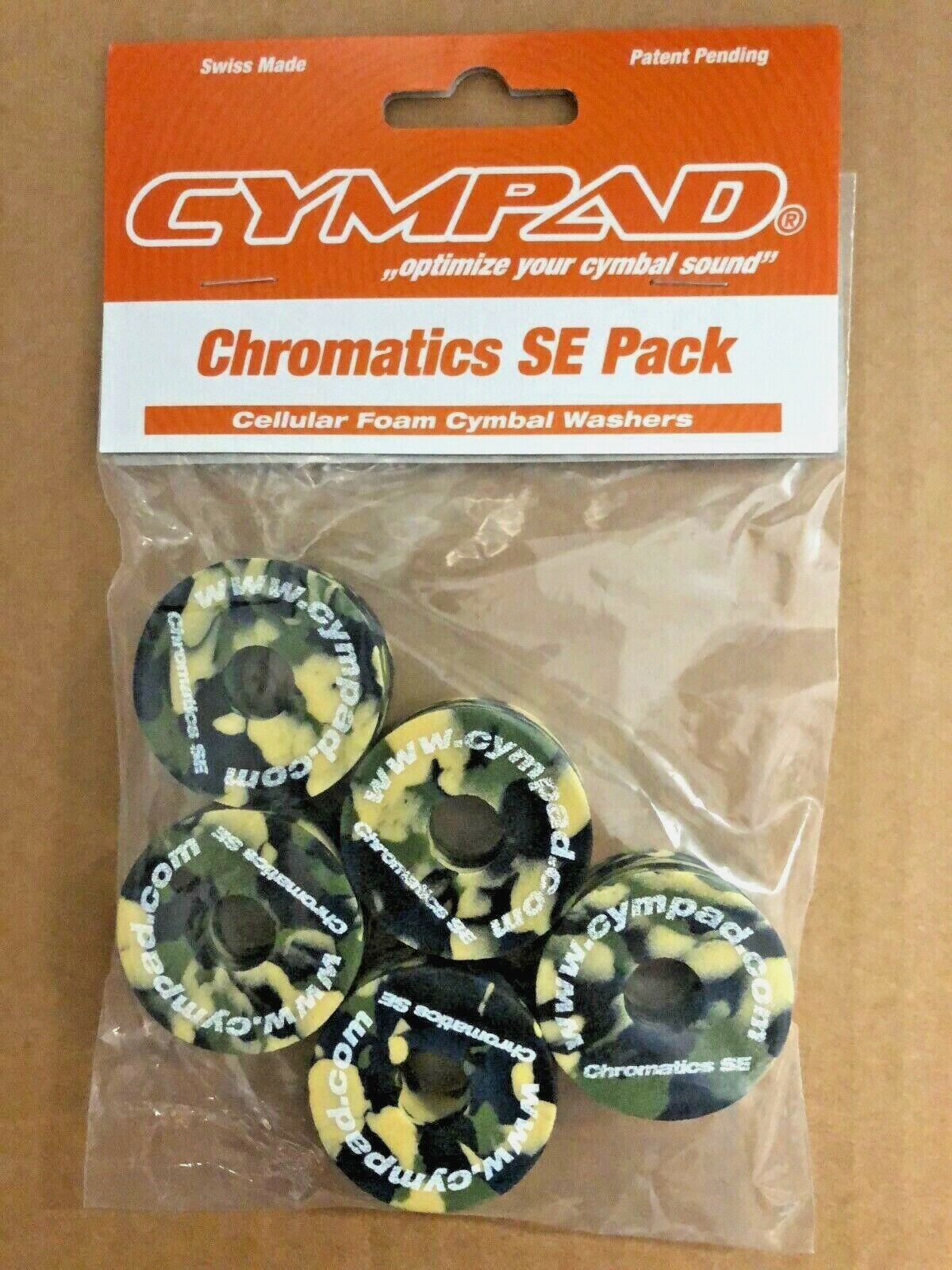 CYMPAD Chromatics Set (5 pieces) 40/15mm Camo for Crash Cymbals SE15/5C