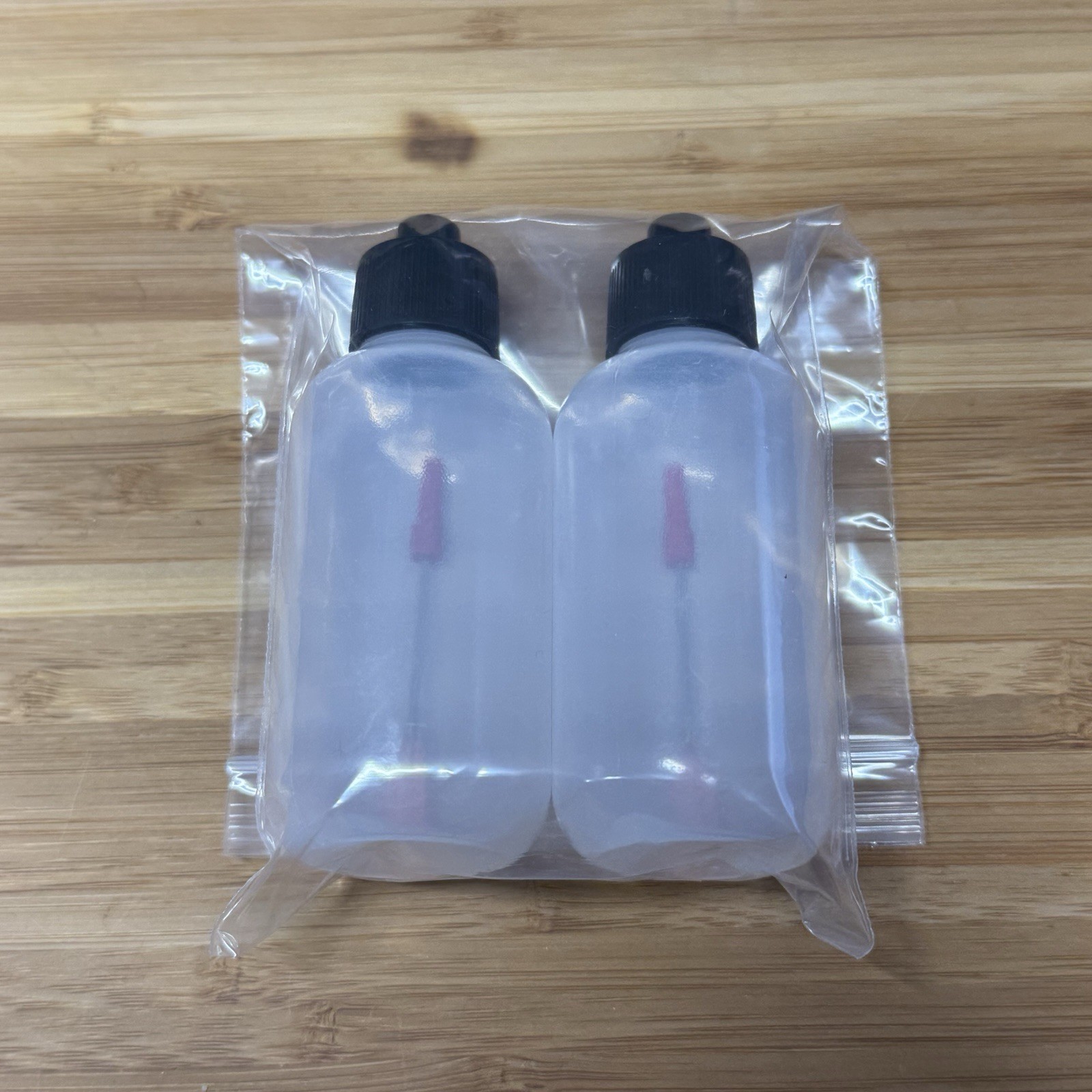 2× Liberty Products 2 oz Squeeze Bottles with 1.5″ Stainless Applicators – New