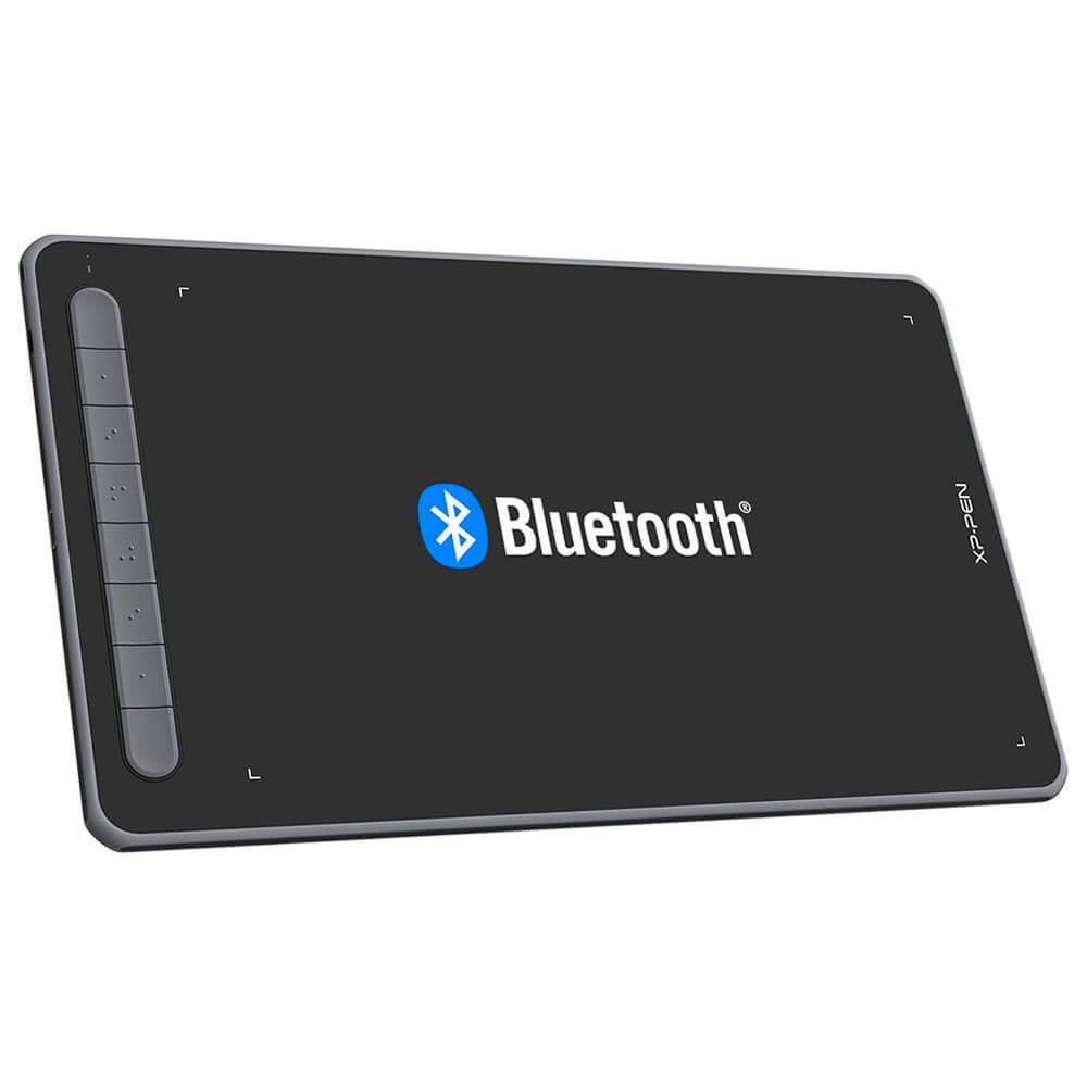 XPPen Deco LW Black Wireless Graphic Drawing Tablet Bluetooth Battery-Free
