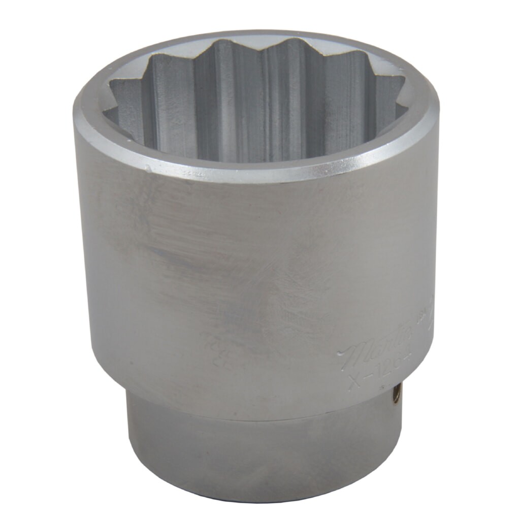 Martin X1254 1-11/16 Inch Chrome Standard Socket, 1" Drive, 12 Point