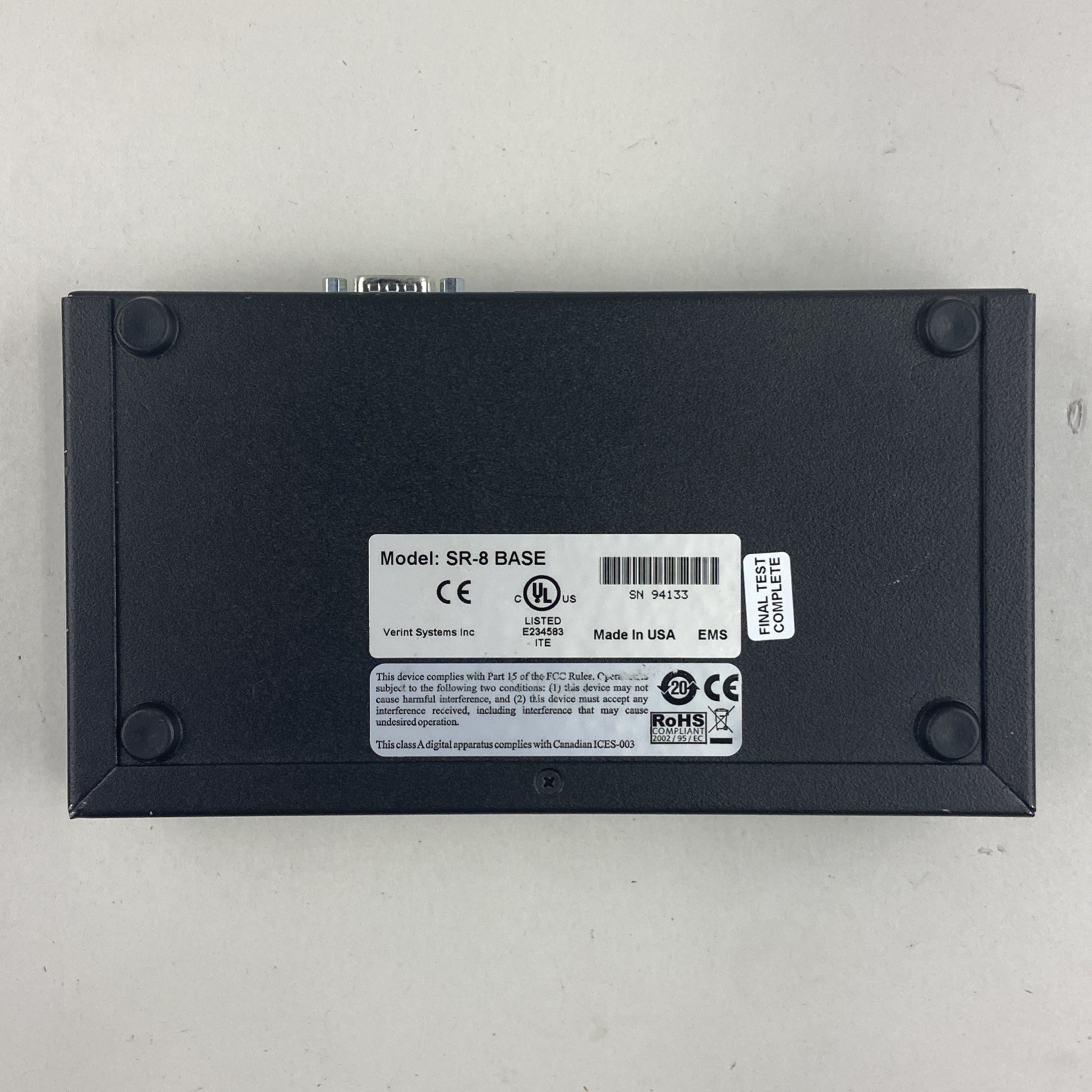 Verint Sr-8 Base Security Data Transfer Interface