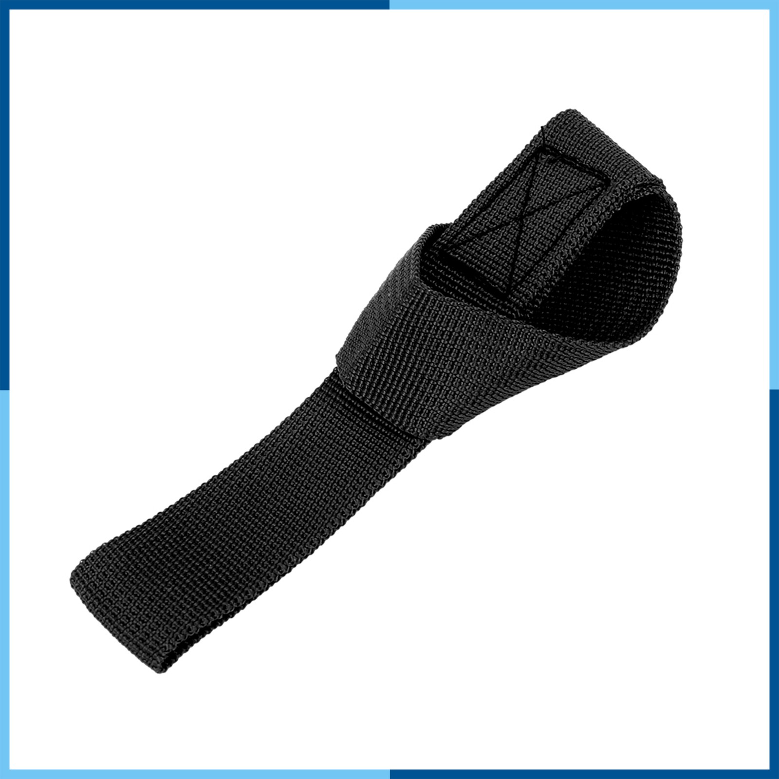 10 PCS Black 2.5 x 20.5cm Cargo Belt Soft Loop Tie Down Strap Belt