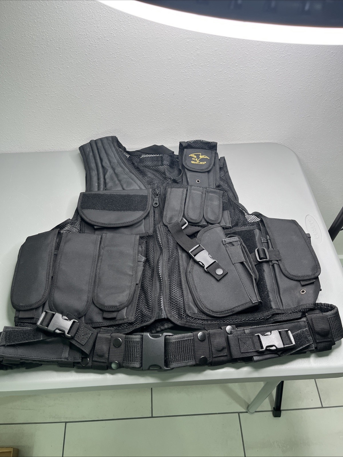 Galati Gear Standard Deluxe Tactical Vest (Black) by Galati International W/belt