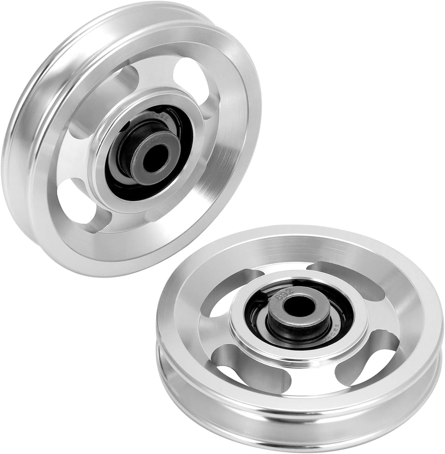 90mm 2 Pcs Aluminum Alloy Fitness Pulley Wheel for Home Gym Training 8997346