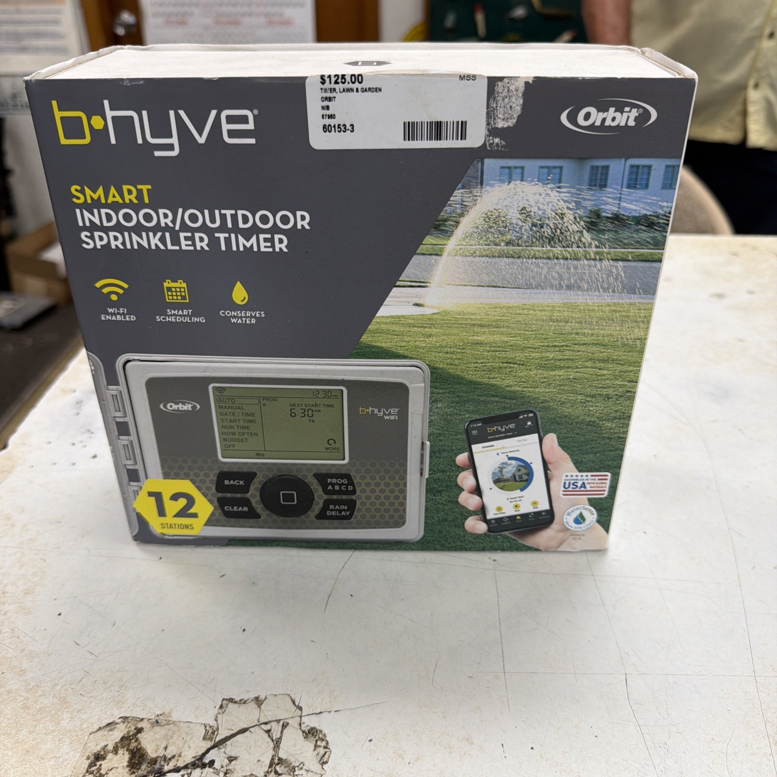 Orbit 57950 B-hyve Smart Indoor/Outdoor 12-Station WiFi Sprinkler System Control