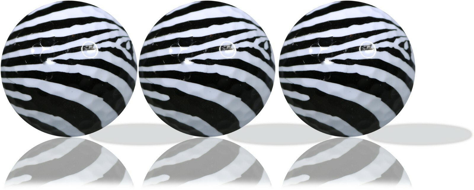 Zebra Golf Balls 3 Pack - Great Gift Idea!