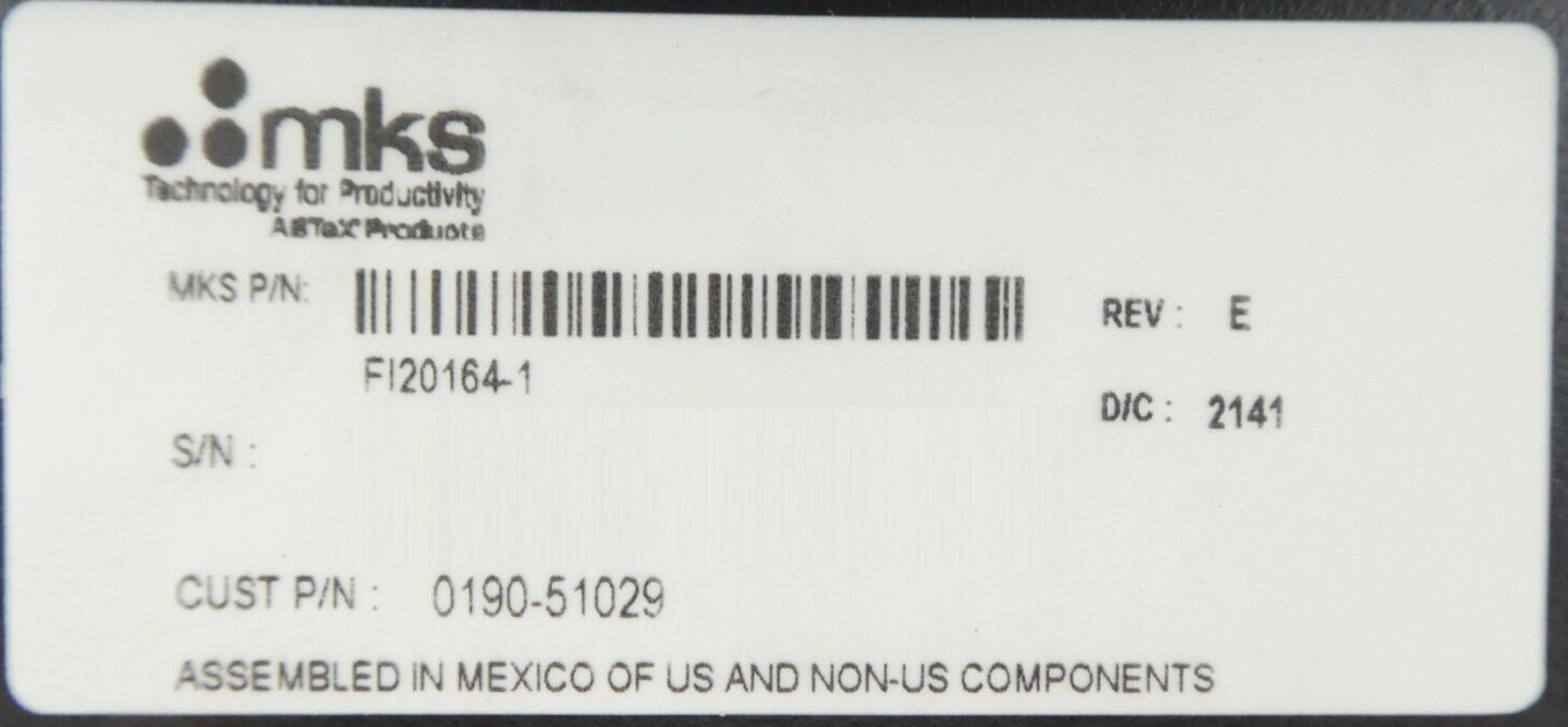 MKS Instruments FI20164-1 Precision Power Detector Microwave RF ASTeX Working