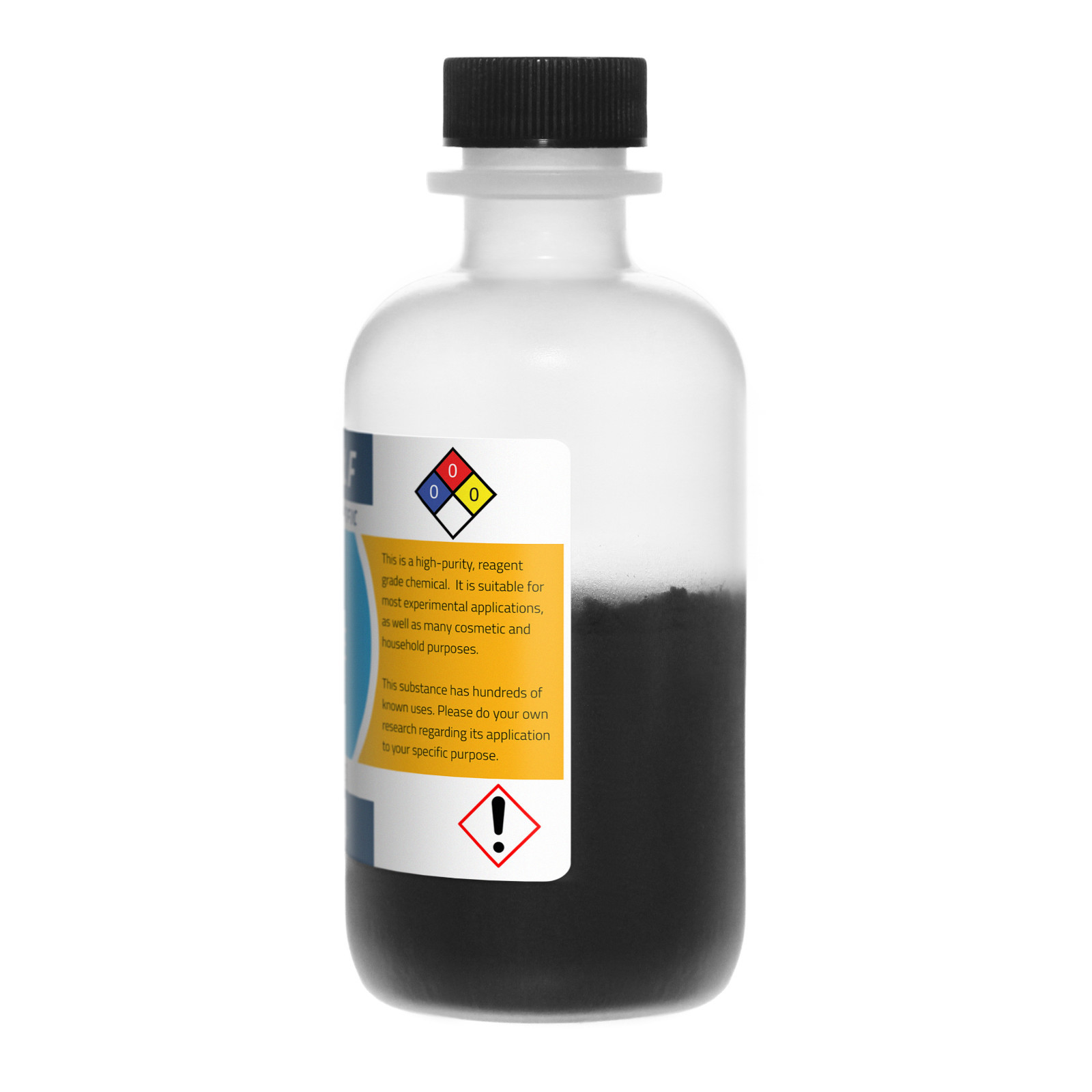 Magnetite (Black Iron Oxide), 4oz, Reagent Grade, Sturdy Bottle SHIPS SAME DAY