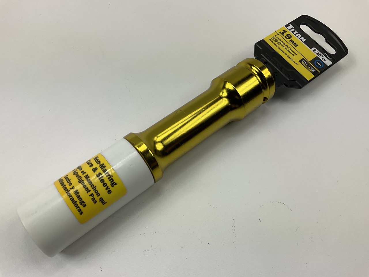 Titan 21119 1/2 In. Drive X 19 Mm XL Lug Nut Socket