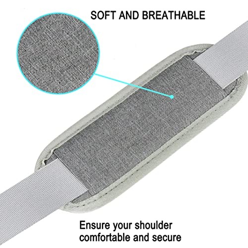 Shoulder Strap, Durable 55" Universal Replacement Laptop Shoulder Strap, Grey