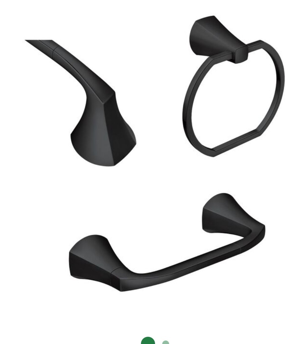 Moen MY8793BL Lindor Bathroom Hardware Set Matte Black - NEW & SEALED!