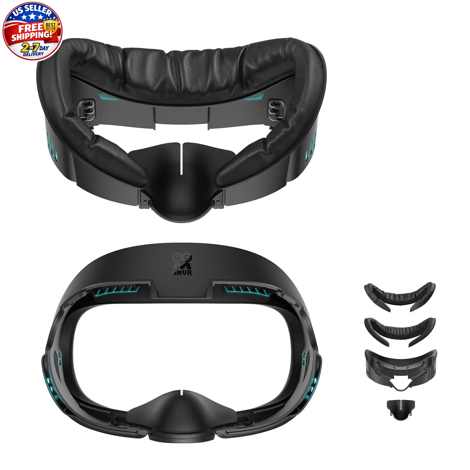 FC1 Face Pad Facial Interface Compatible with Meta Quest 3 Accessories, with PU