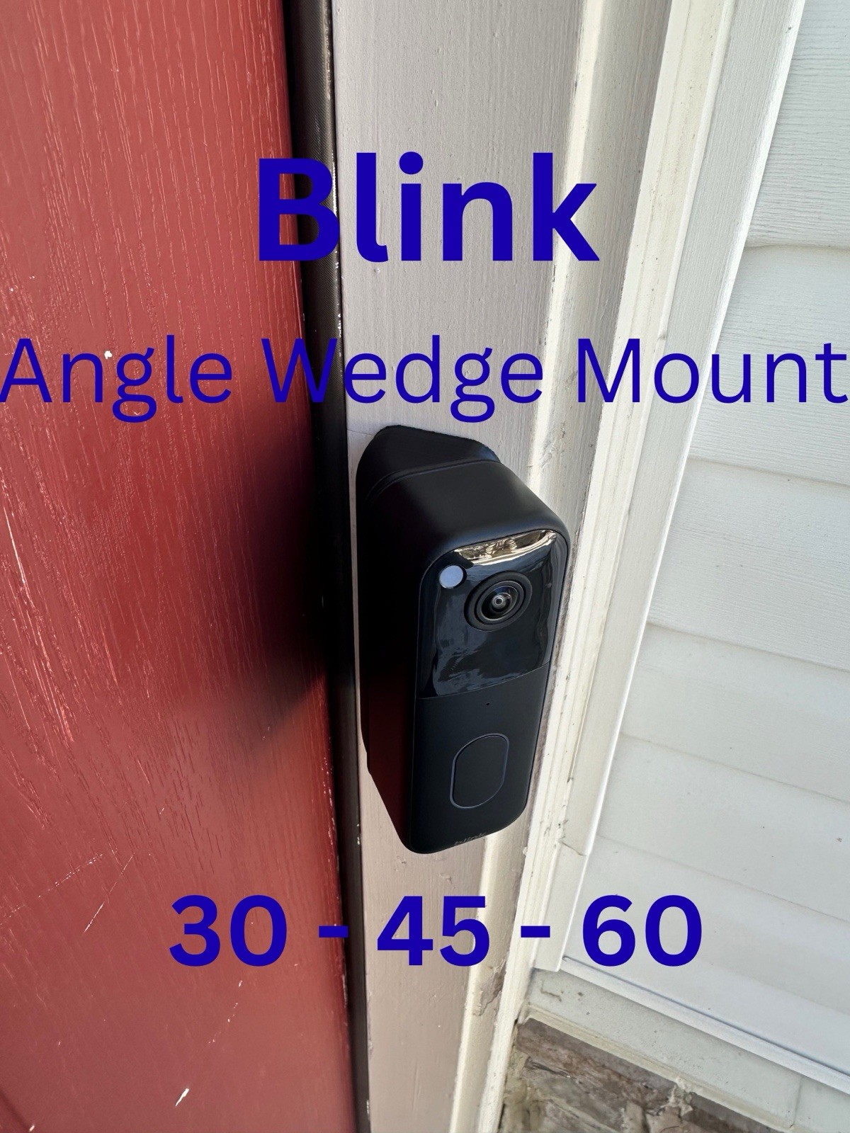 Blink Doorbell Angle Mount: 30/45/90 Degree Wedge - (Model - New Generation)