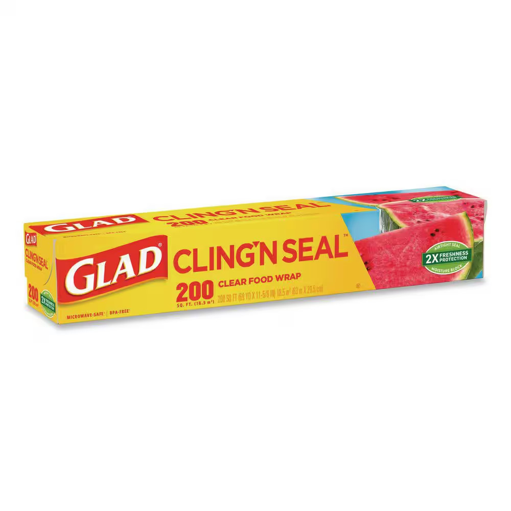 12 In. X 200 Ft. Clear Plastic Cling Wrap (12-Case)