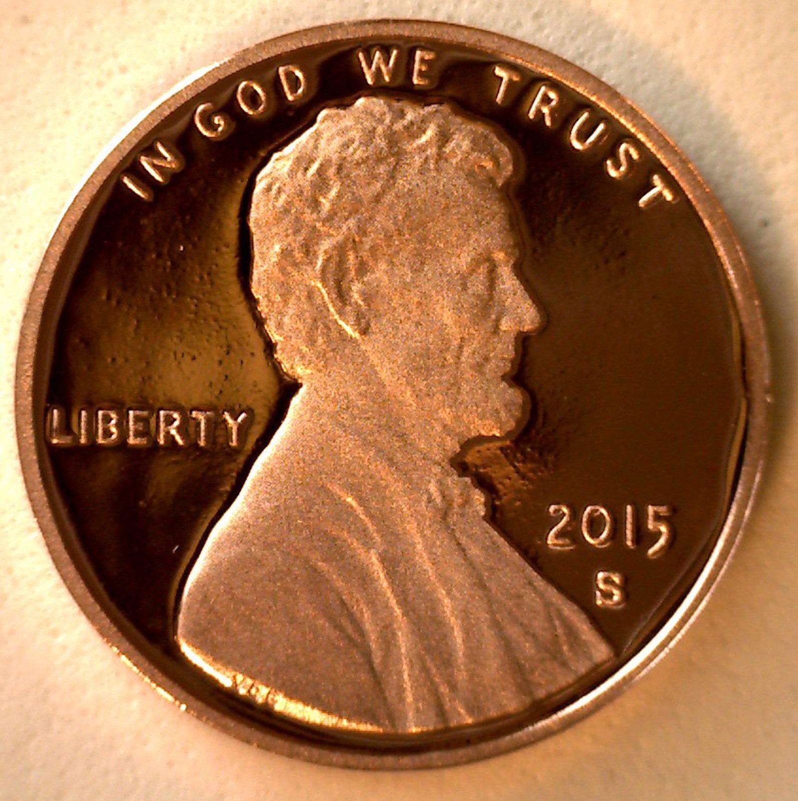2015 Proof Union Shield Lincoln One Cent Penny Coin US San Francisco Mint