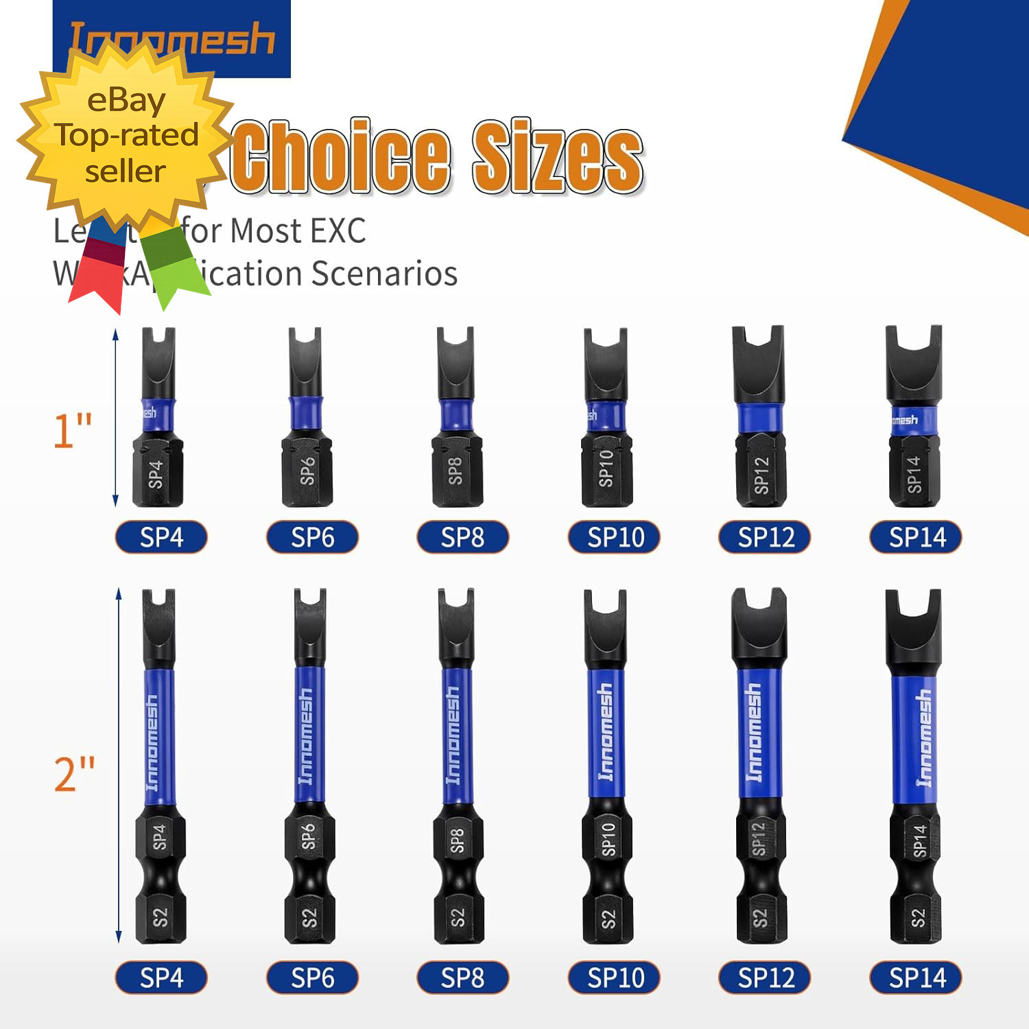 Magnetic Spanner Security Bit Set 6 Piece S2 Steel Impact Driver Bits Tool Set