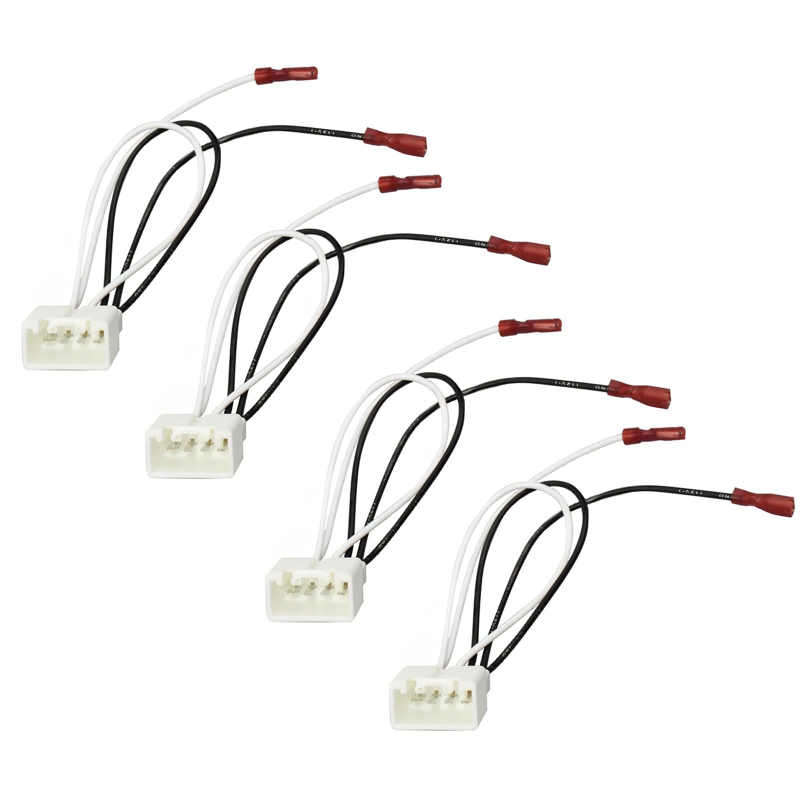 YYTQP 4 PCS Car Door Speaker Wiring Harness, 72-5602 Audio Wire White