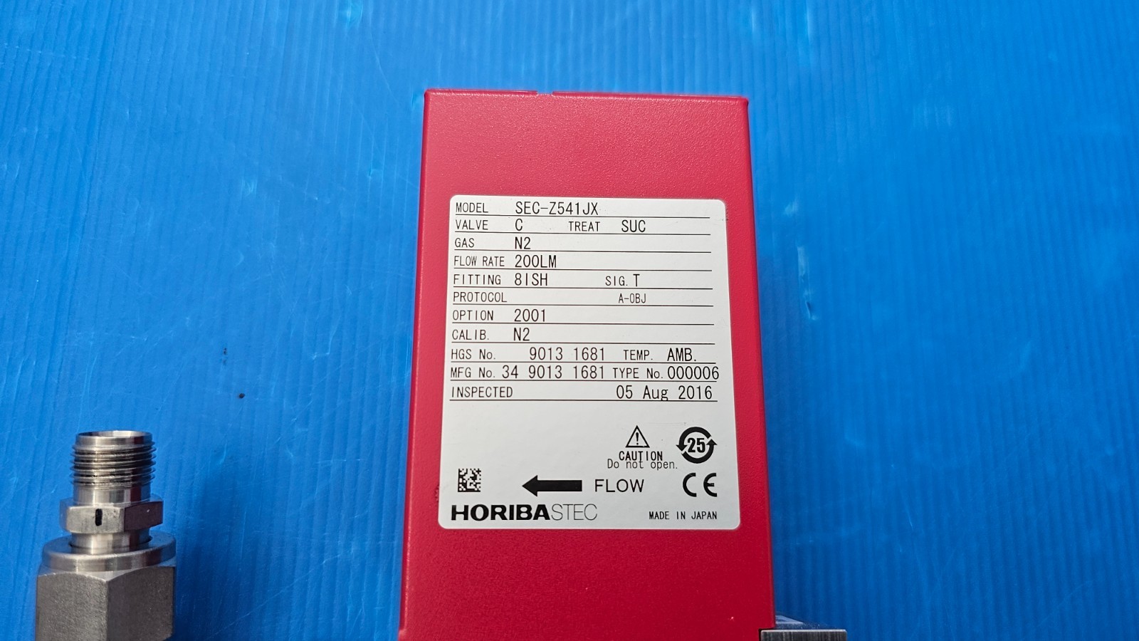 HORIBA STEC SEC-Z541JX Mass Flow Controller N2 200LM Used