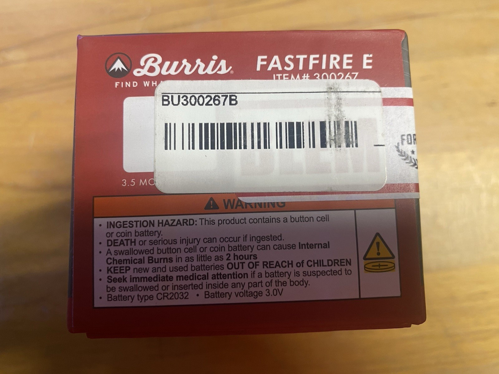 Burris Fastfire E 1x 3.5 MOA Green Dot Reflex Sight, Black, 300267 Blemished