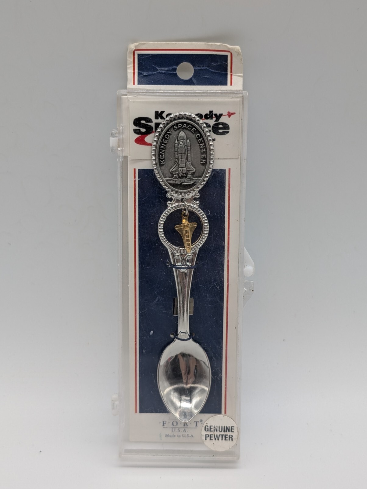 Kennedy Space Center Pewter Memorabilia Collectors Spoon Space Shuttle NASA USA