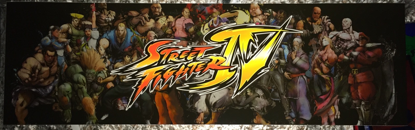 Street FIghter 4 Arcade Marquee 26"x8"