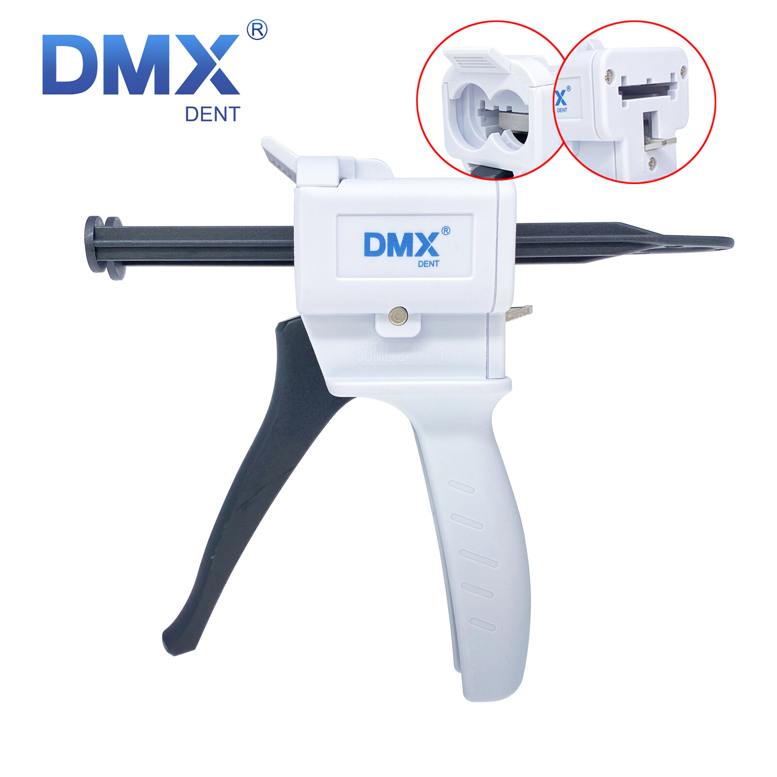 DMXDENT Impression Mixing Gun Cartridge Dispenser for VPS PVS Dental 1:1/2:1