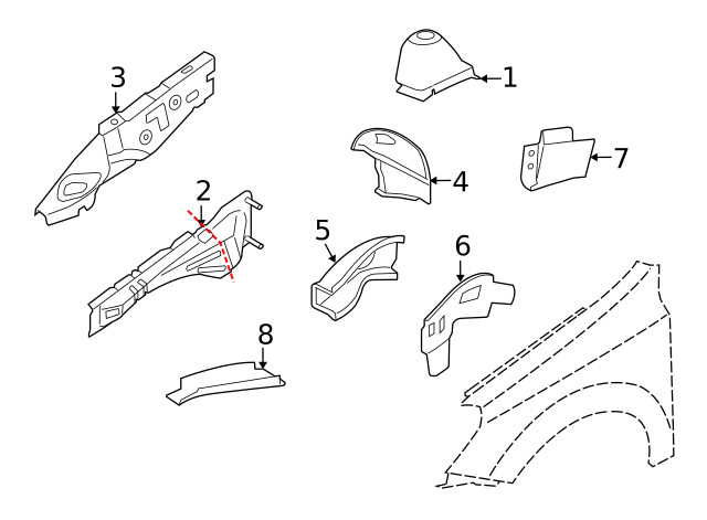 Genuine GM Outer Rail 13129784