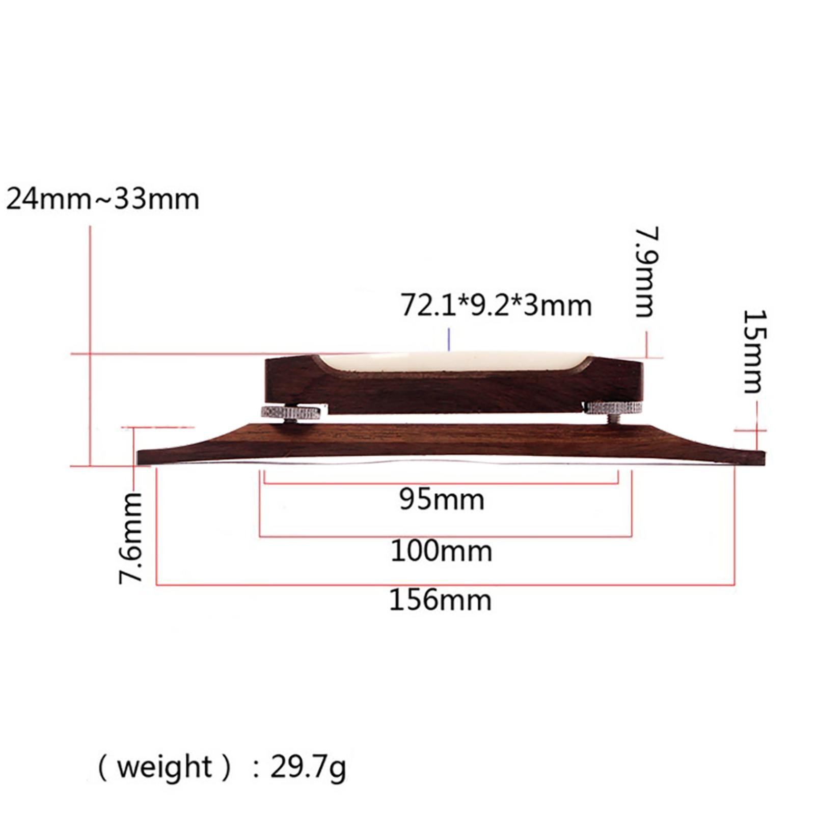 Guitar Mandolin Luthier Jazz Nickle Plated Alloy Hardware Rosewood Bridge Tool