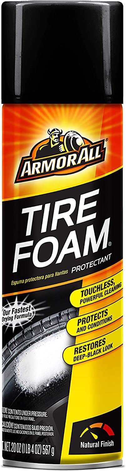Armor ALL TIRE FOAM Shines Protects Rubber Leather Vinyl Auto Parts 20 oz. 1 Can