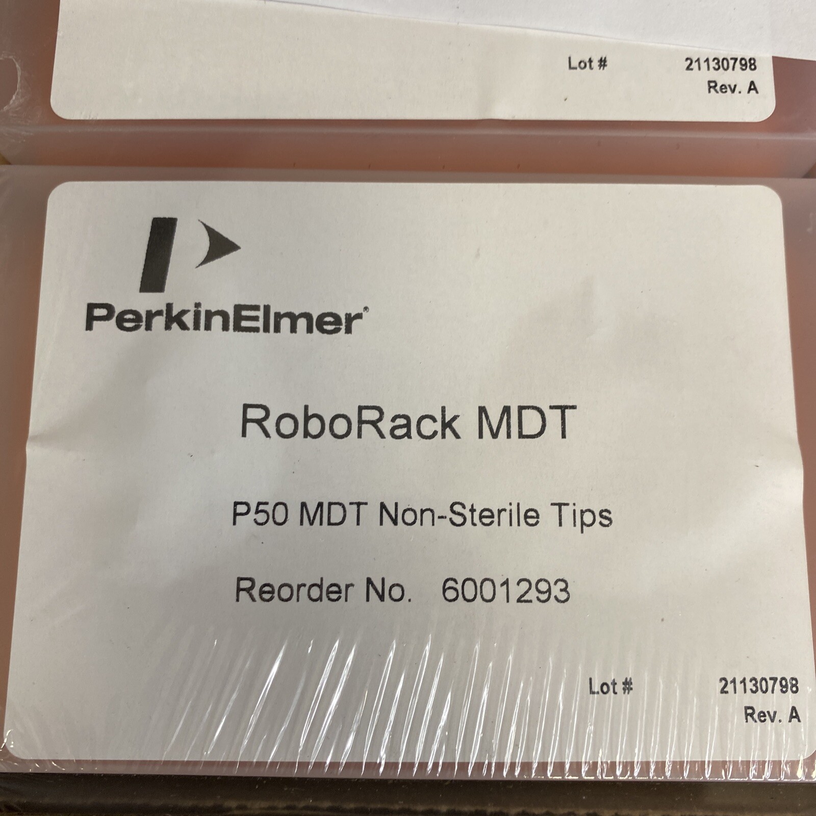 Perkin Elmer Pipette Tips 50 ul RoboRack 10 Racks with 96 Tips Each