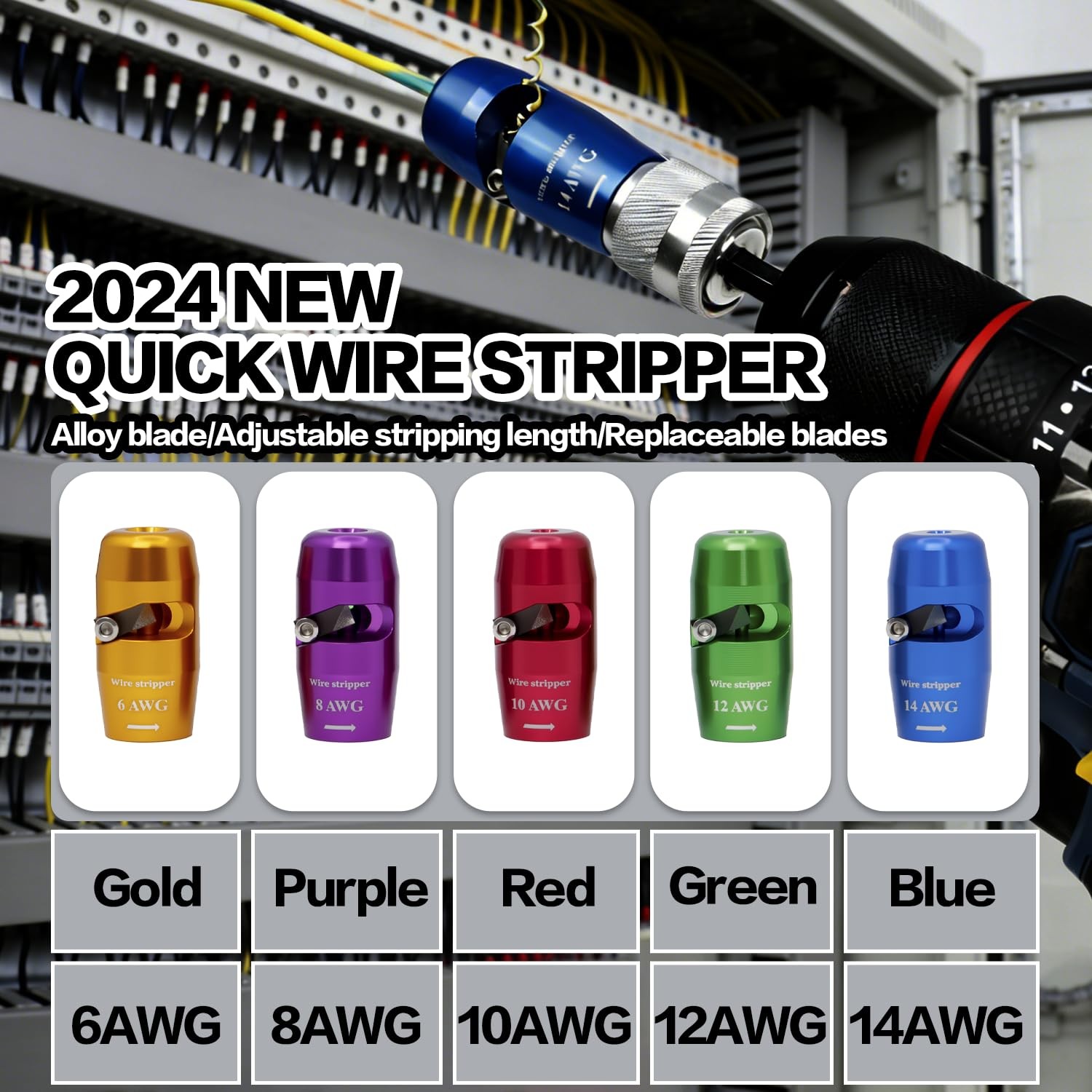 TreVark Wire Stripping for Drill, Tool & Twisting...