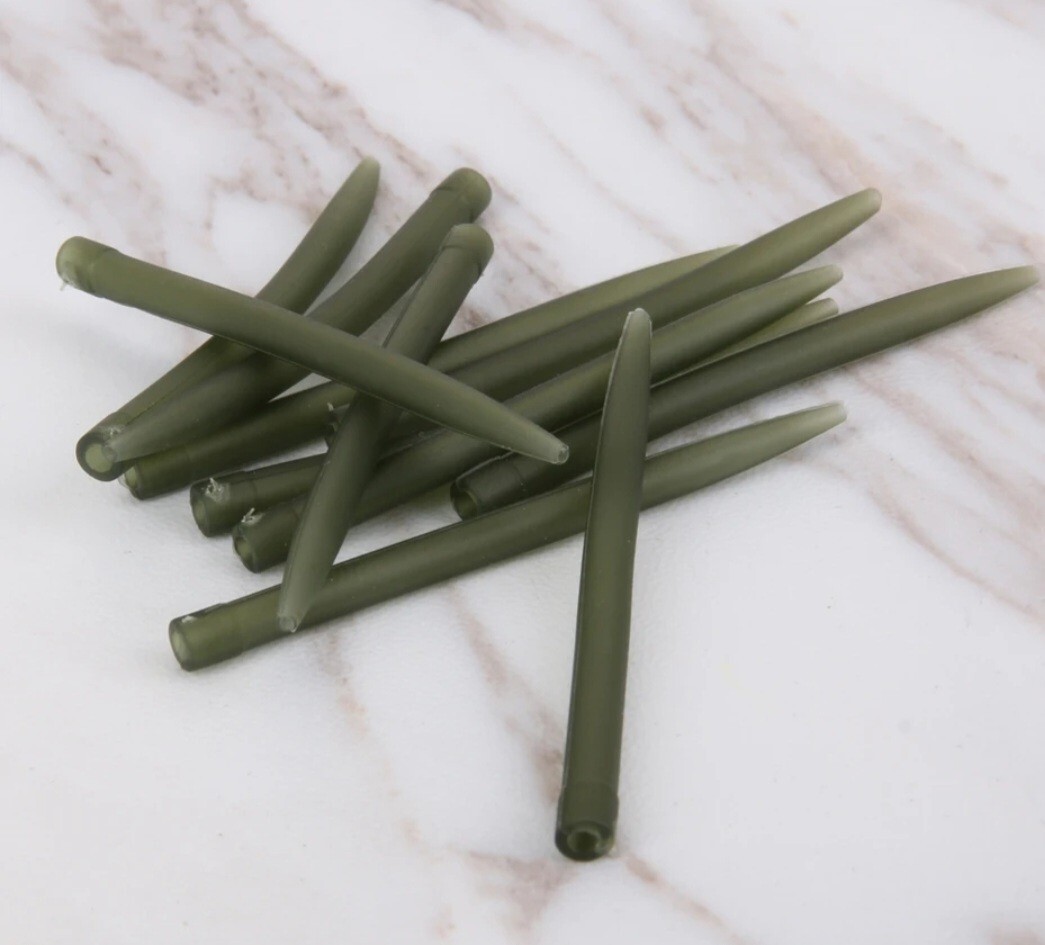 Carp Fishing Anti-tangle Sleeves 53mm Long 100 x  Green Barbel Terminal UK