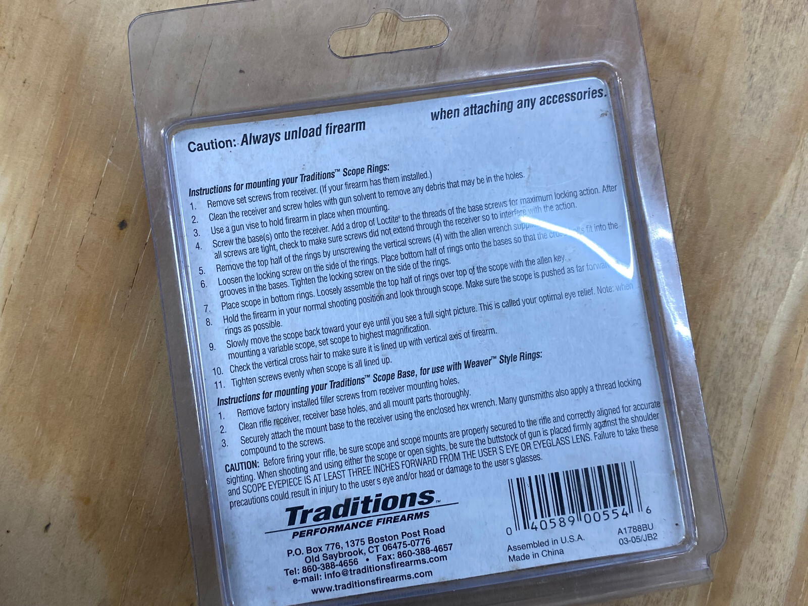Combination Base ring set A1788BU Camo fits Traditions Breakopen muzzleloader
