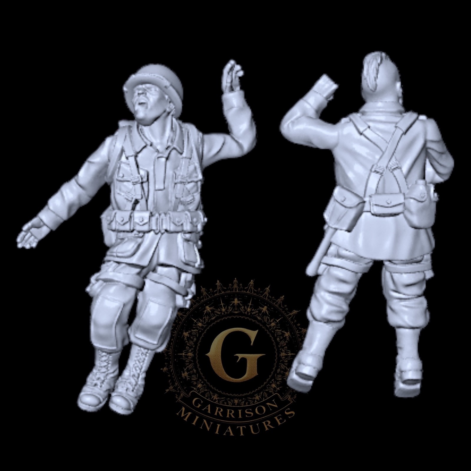 WW2 US Airborne Casualties: 20mm and 28mm Wargame and Display Miniatures