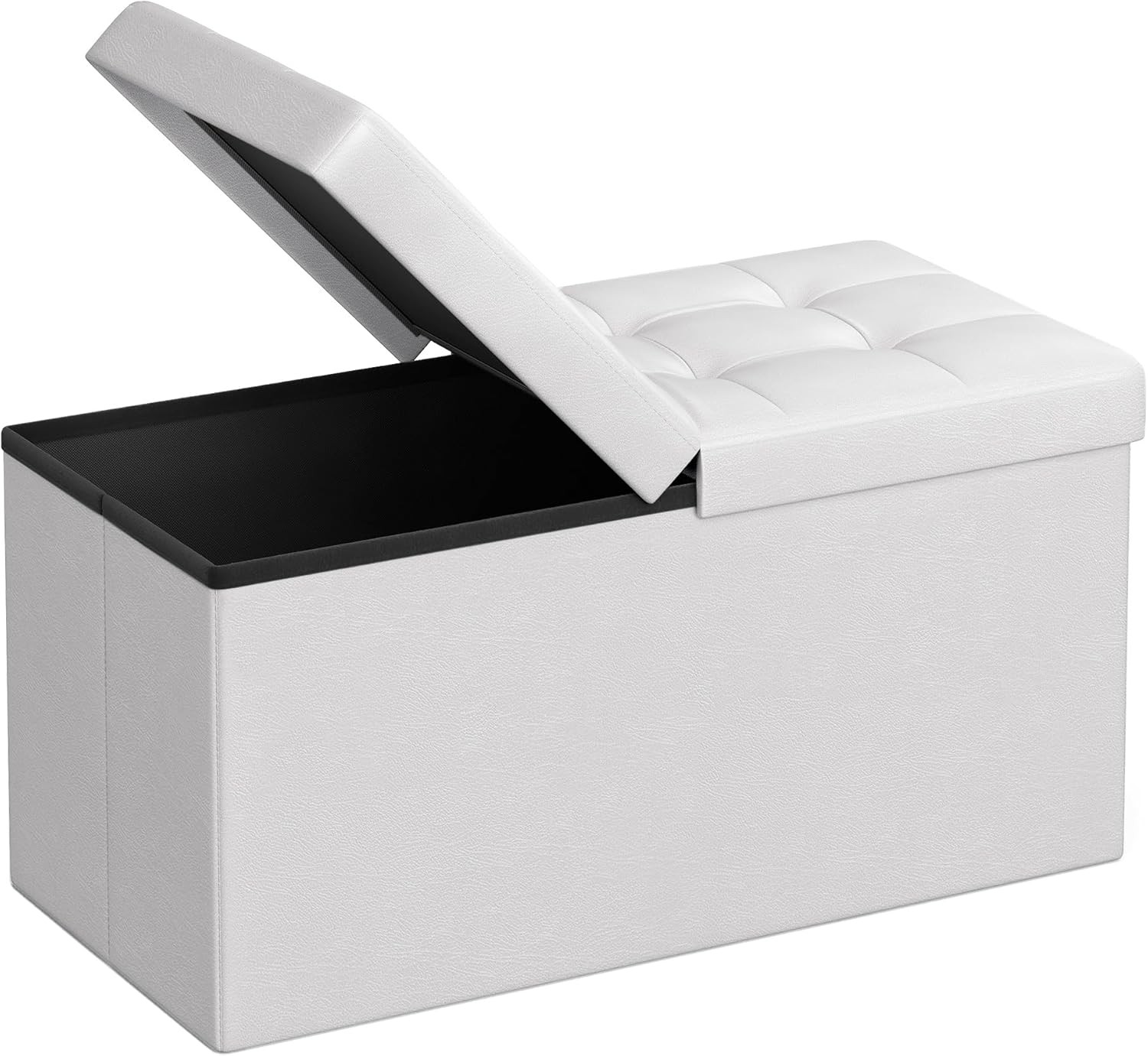 MAZIE Collection 30 Inches Storage Ottoman Bench W/ Flipping Lid Storage Chest