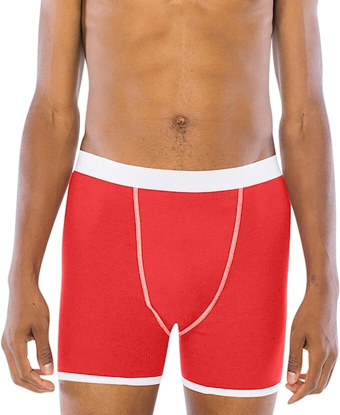 American Apparel Men's Baby Rib Boxer Brief, assreted colors 100% cotton 12 pk